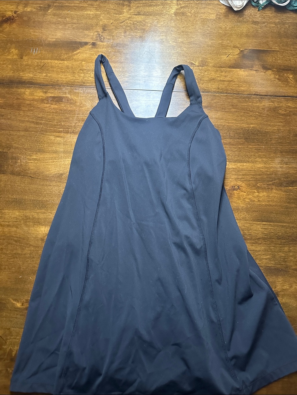 Avia Black a line workout dress with Built-In Support
